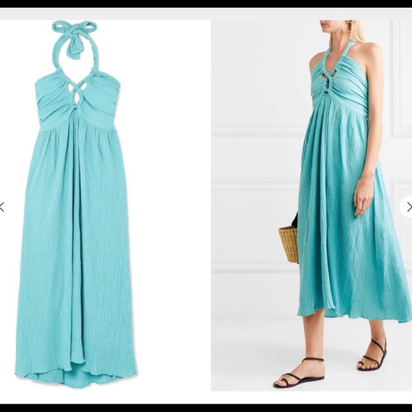 Mara Hoffman Annika Turquoise Cotton Dress - Picture 7 of 8